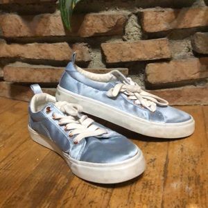 Beautiful Silky Baby Blue Sneakers